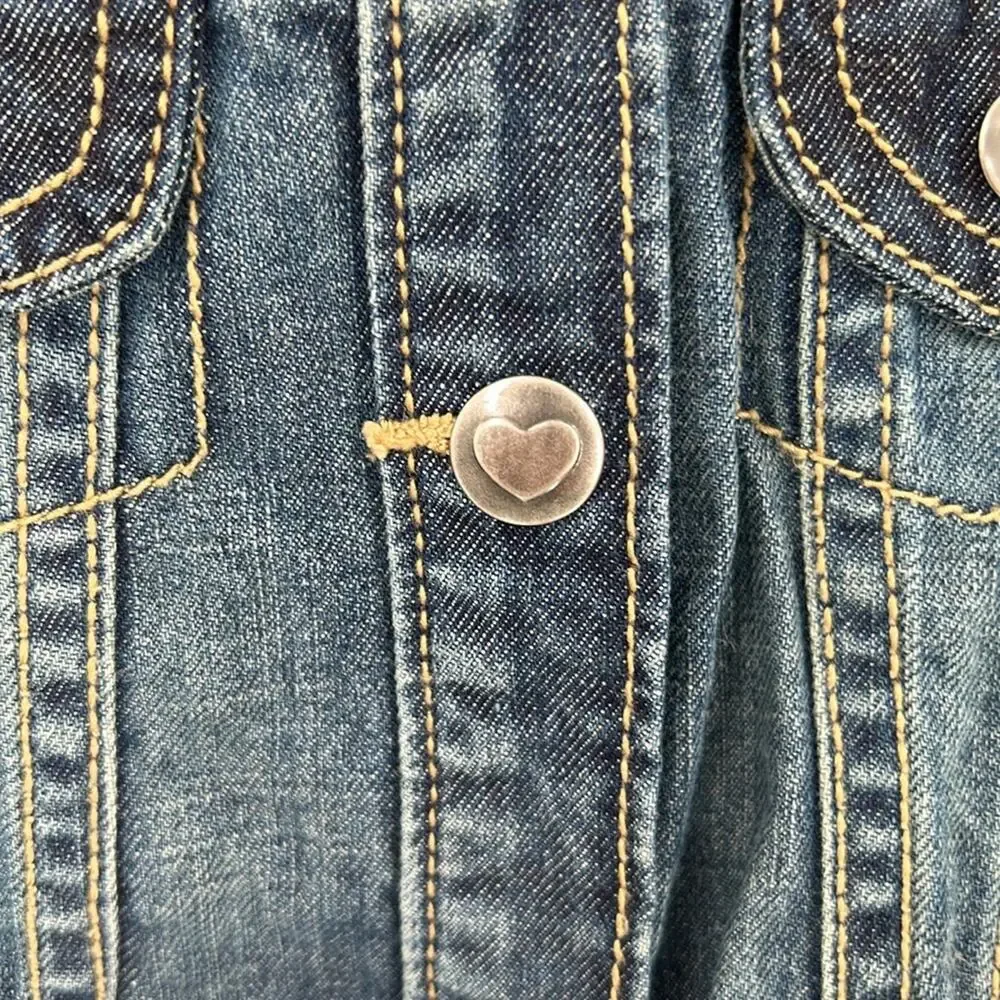 Place Infant Girl Blue Denim Snap Jacket Size 6-9 Months